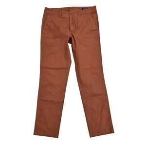 Bonobos Pants Men's 33x32 Rust Orange Slash Pockets Slim Fit Classic